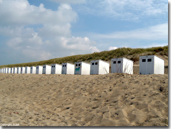 badhuisjes bij Den Hoorn op Texel