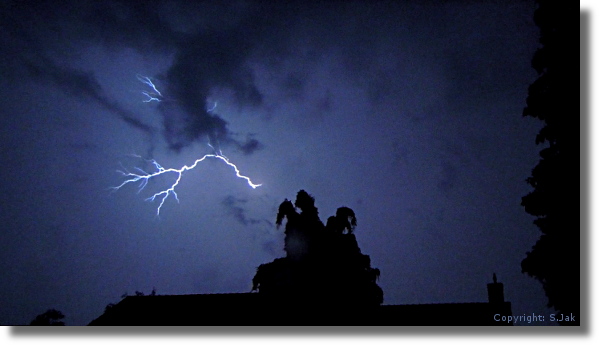 Zwaar onweer op 30 augustus 2015 te Bennekom